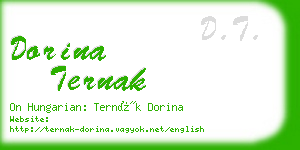 dorina ternak business card